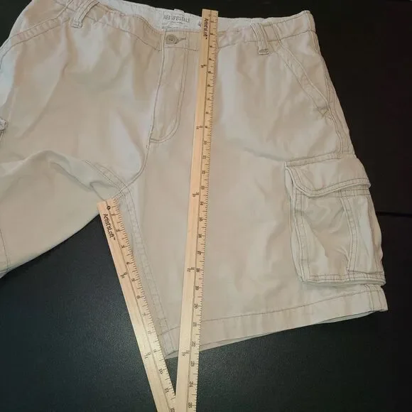Aeropostale A87 Authentic Cargo Beige Shorts Mens 40 Retro Y2K Utility Gorpcore - Picture 7 of 9